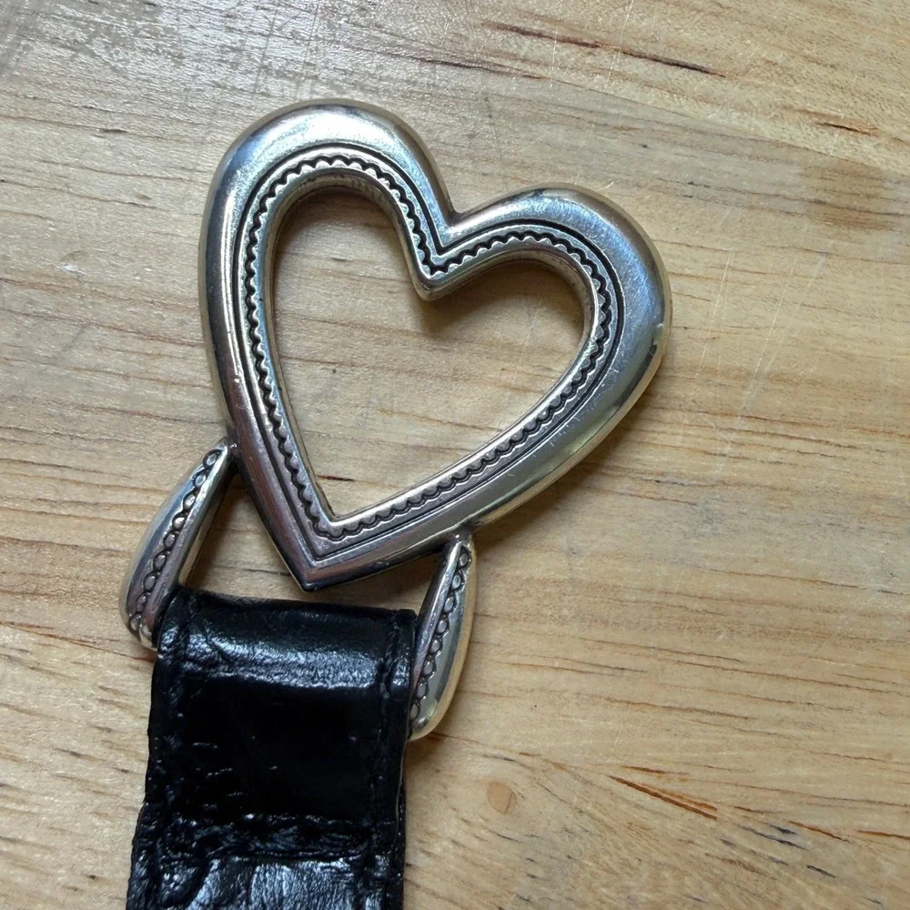 Western Boho Heart Leather Keychain from Brighton Designer Bag Charm Accessory